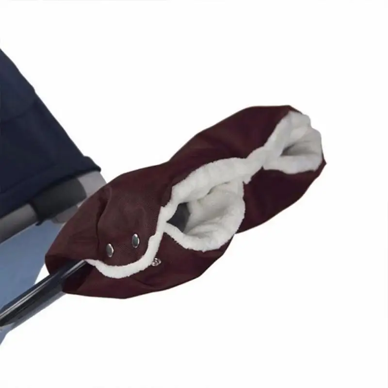 Зимняя теплая прогулочная коляска перчатки водонепроницаемая ручная муфта