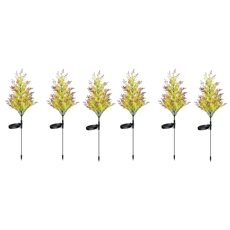 

6 Pack Solar Garden Tree Lights,Multi-Color Solar Lights Outdoor for Patio, Garden, Yard Decoration Lights