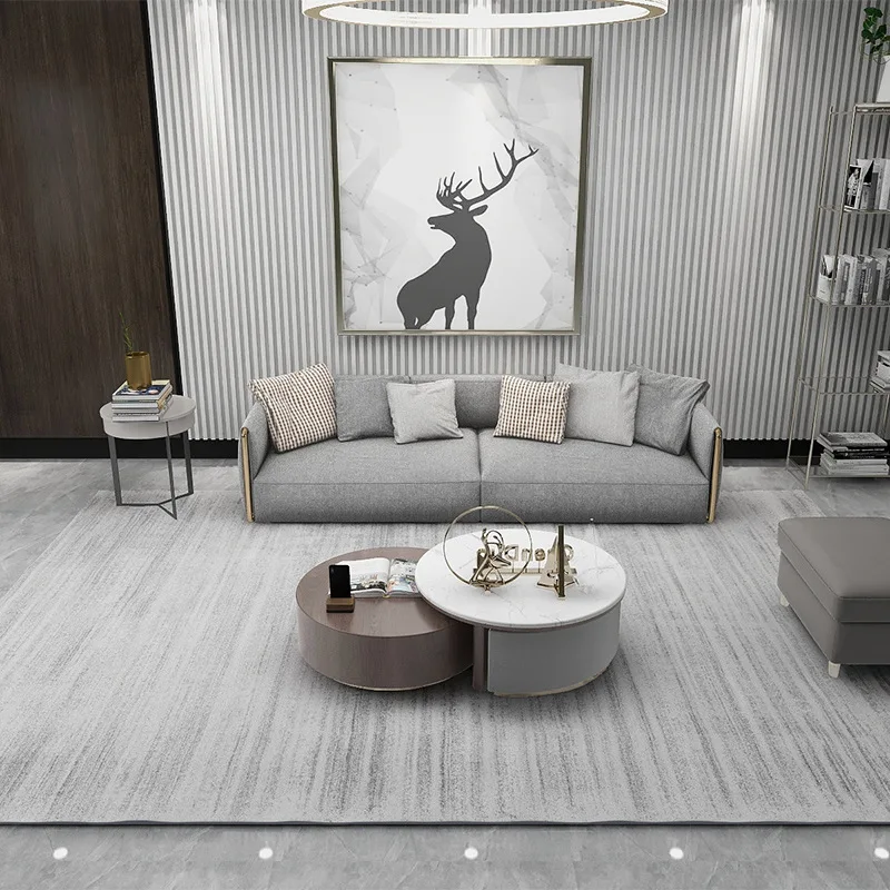 

Modern minimalist rectangular carpet indoor living room sofa carpet non-slip decorative soft area carpet bedroom large carpet