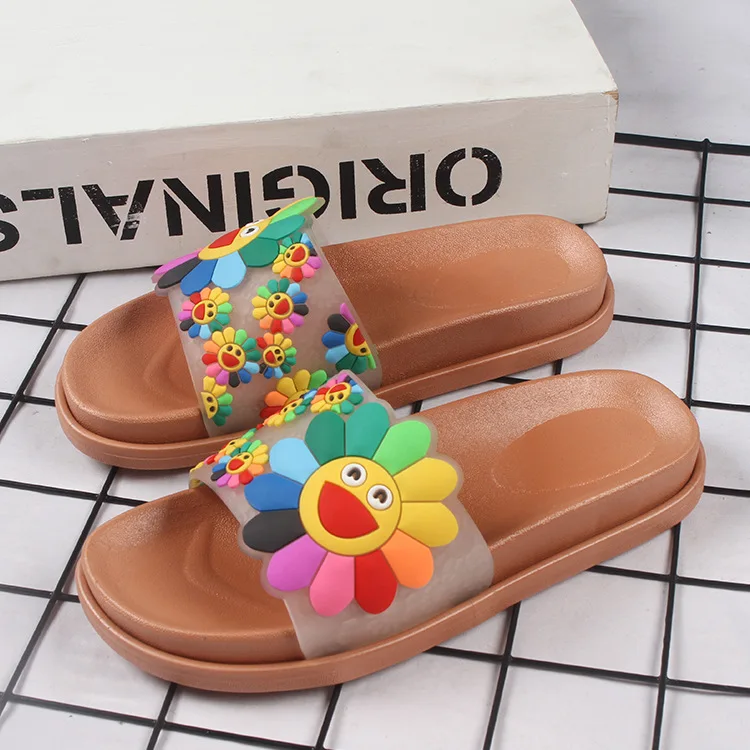 Casual All-match Wear Non-Slip Wear-Resistant Comfortable Beach A- Line Slipper Women House Shoes House Slippers Shoes Woman