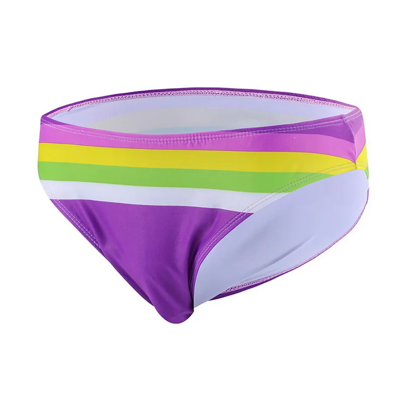 HEFLASHOR 2019 Летний полосатый купальник трусы мужской короткие сексуальные Мужская