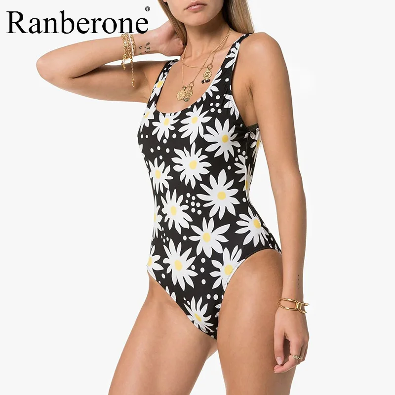 

Sexy Floral Print One Piece Swimsuit Women 2020 New Swimwear Bodysuit Swimsuit Backless Monokini Bathing Suits Summer Beach Wear