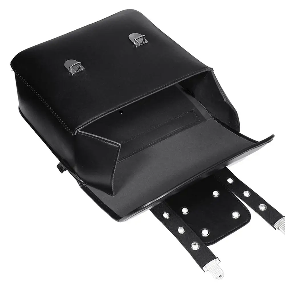 1 пара водонепроницаемая черная сумка-седло из искусственной кожи для мотоцикла |