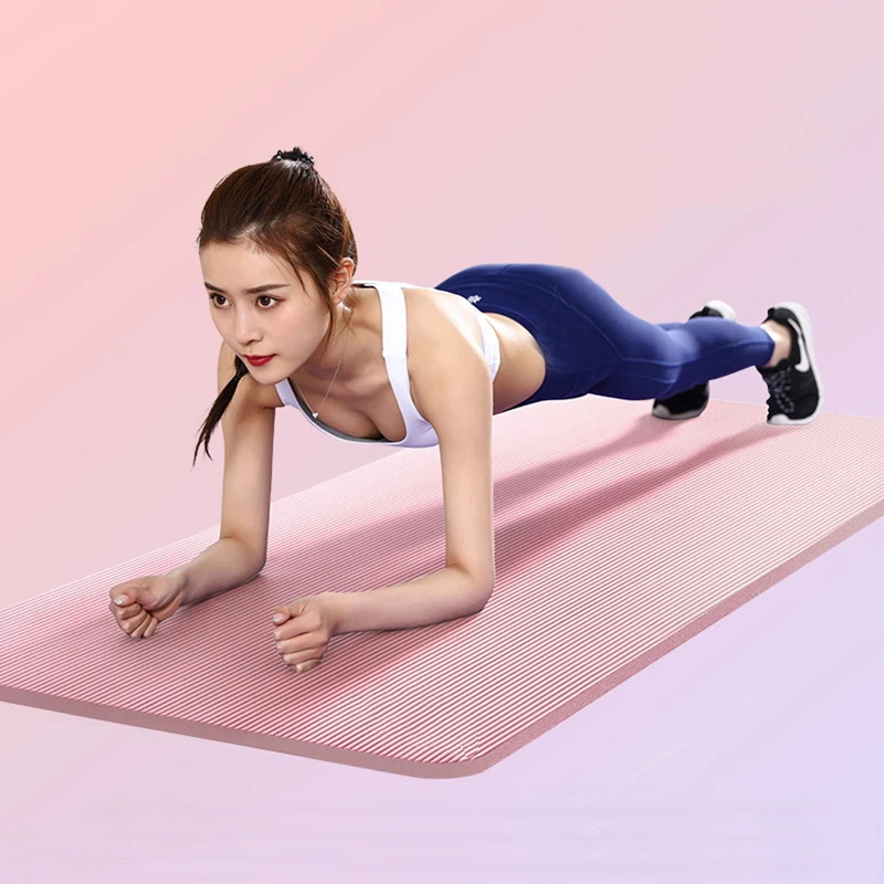 Нескользящий Коврик для йоги NBE Экологичный коврик тренажерного зала начинающих