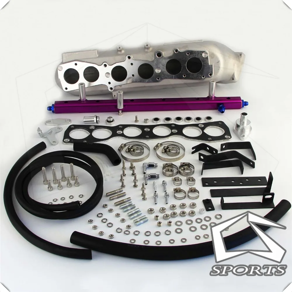 Upgrade Intake Manifold + Fuel Rail Fits For T*oyota S*upra T*urbo J*ZA80 2*JZGTE 93-98 | Автомобили и мотоциклы