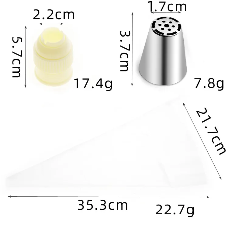 

6pcs Stainless Steel Sphere Ball Icing Piping Nozzle Tips for Cake Cupcake Decorating, Pastry Fondant DIY Baking Tools