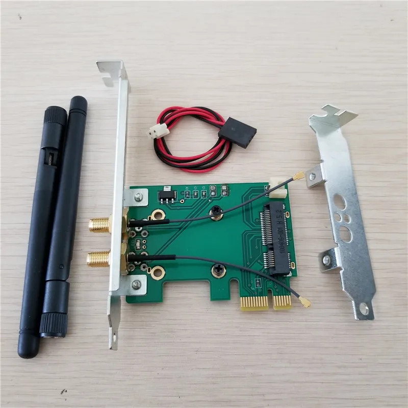 Bluetooth WIFI Mini PCI-E TO PCIe 1x 4x 8x 16x adapter converter card Wireless Ethernet Card Low &amp Full Height profile Bracket |
