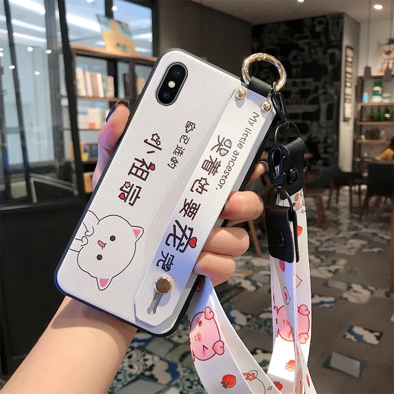 w xiaozuzong Чехол на запястье для Xiao mi Red mi Note 5 6 Pro 5 Plus mi A2 Lite 5X 6X A1 mi 8 mi 9 SE CC9 CC9E S2 Y2 чехол с держателем - Цвет: w xiaozuzong