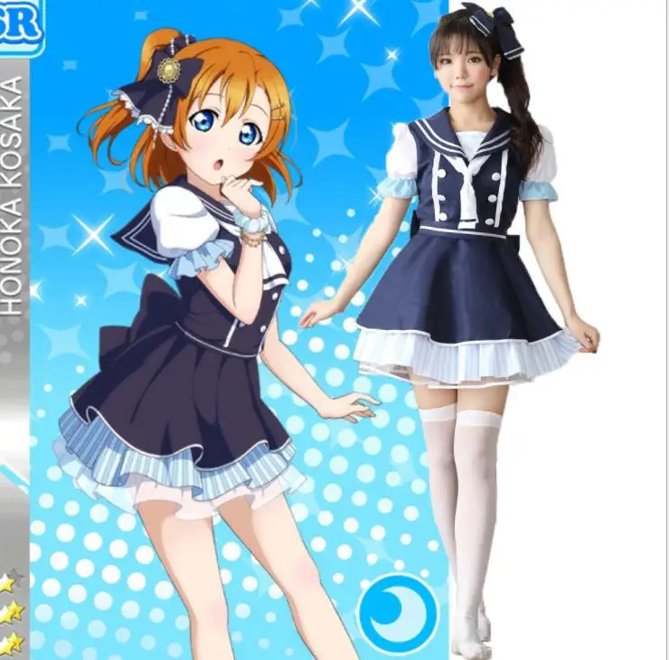 Love live Lovelive Umi Kotori Nico Rin Eli пиратский косплей костюм матроса платье взрослый Сейлор