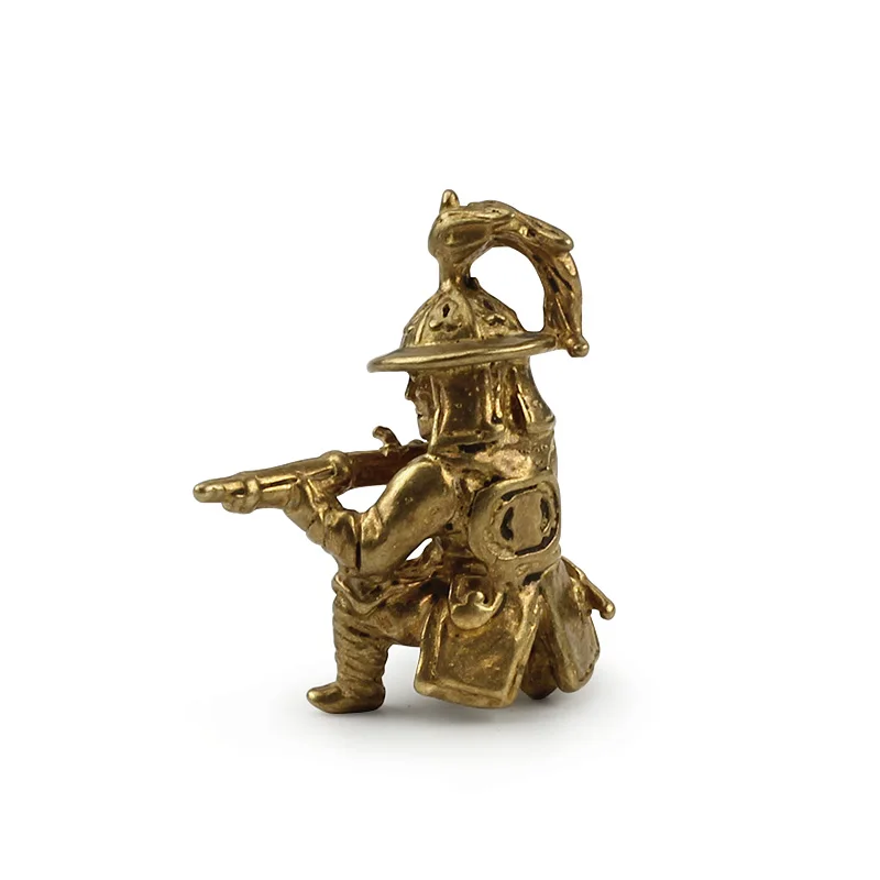 Винтажные латунные солдаты бусины для ножей медный брелок аксессуары