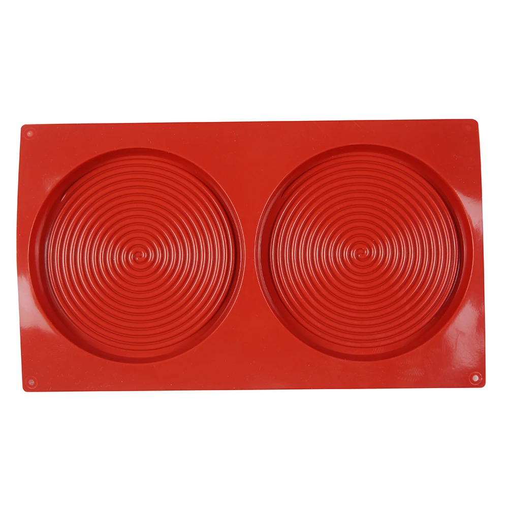 Большая силиконовая форма для торта диски печенья с 2 отверстиями круглая