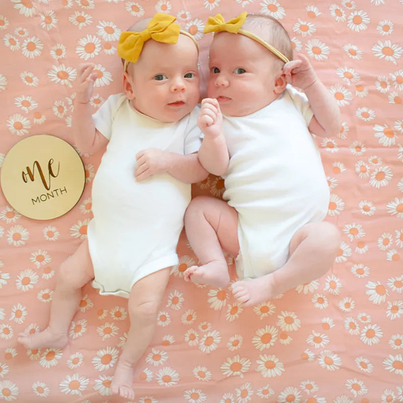 Персонализированные детские знаковые карты деревянная ежемесячная веха знак