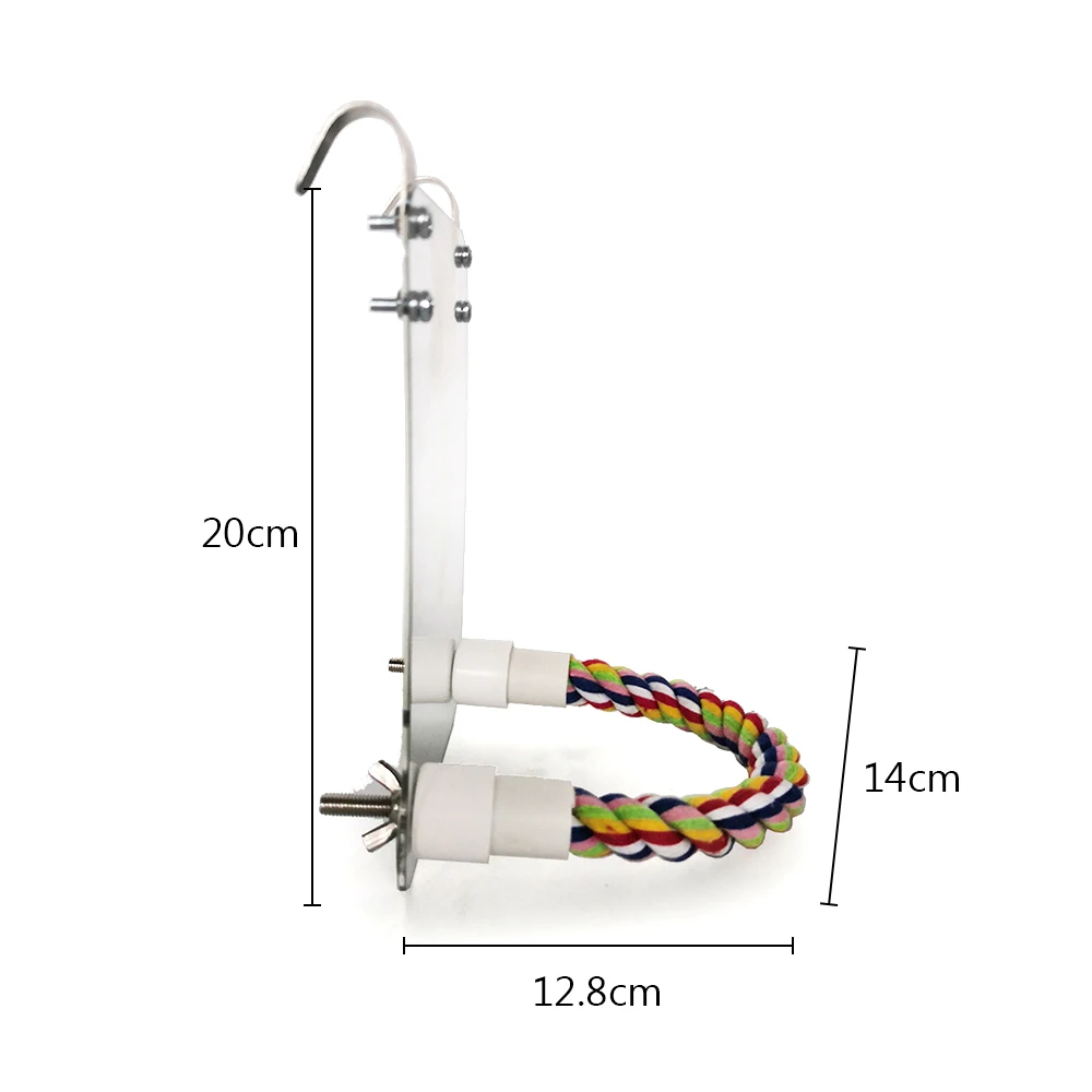 Dozzlor Новые Птицы акриловое игрушечное зеркало попугай Скакалка жевательные