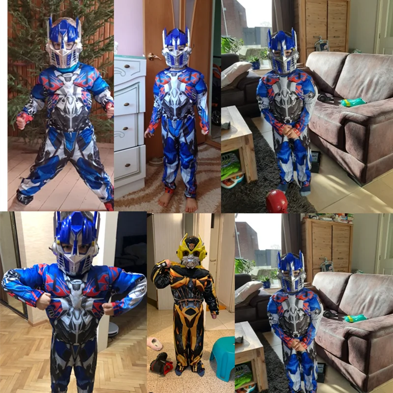 Костюм супергероя оптимуса Прима и Хорна комбинация масок Детский костюм для