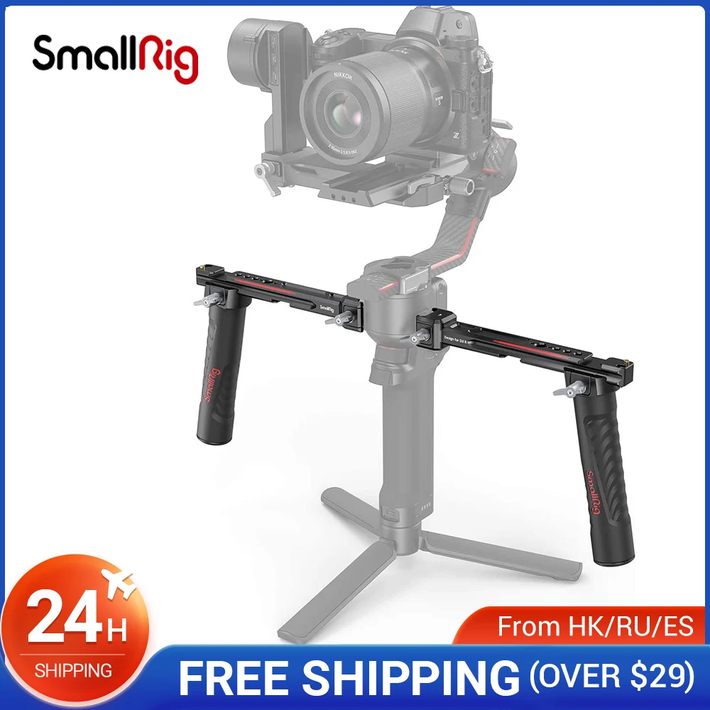 Регулируемый ручной строп SMALLRIG с двумя рукоятками для DJI RS3/RS3 Pro карданный Ручной