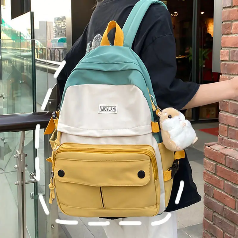 Корейский женский школьный рюкзак для девочек-подростков, милая школьная сумка для студентов, повседневный стиль колледжа