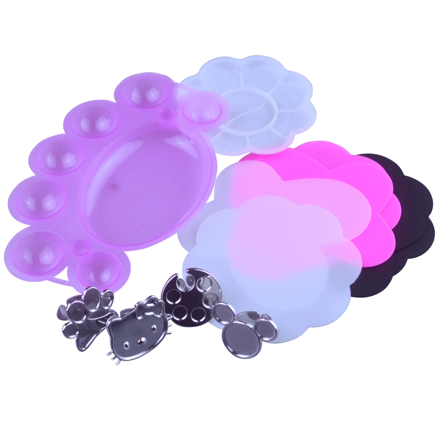 

1pcs Cute Color Display Palette Pallet False Nail Art Gel Polish Varnish Color Shelf Practice Board Manicure Tool