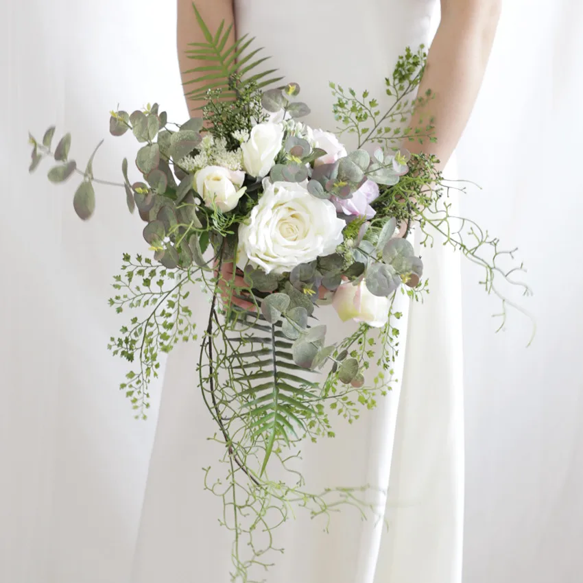 

Букет невесты в скандинавском стиле, искусственные цветы