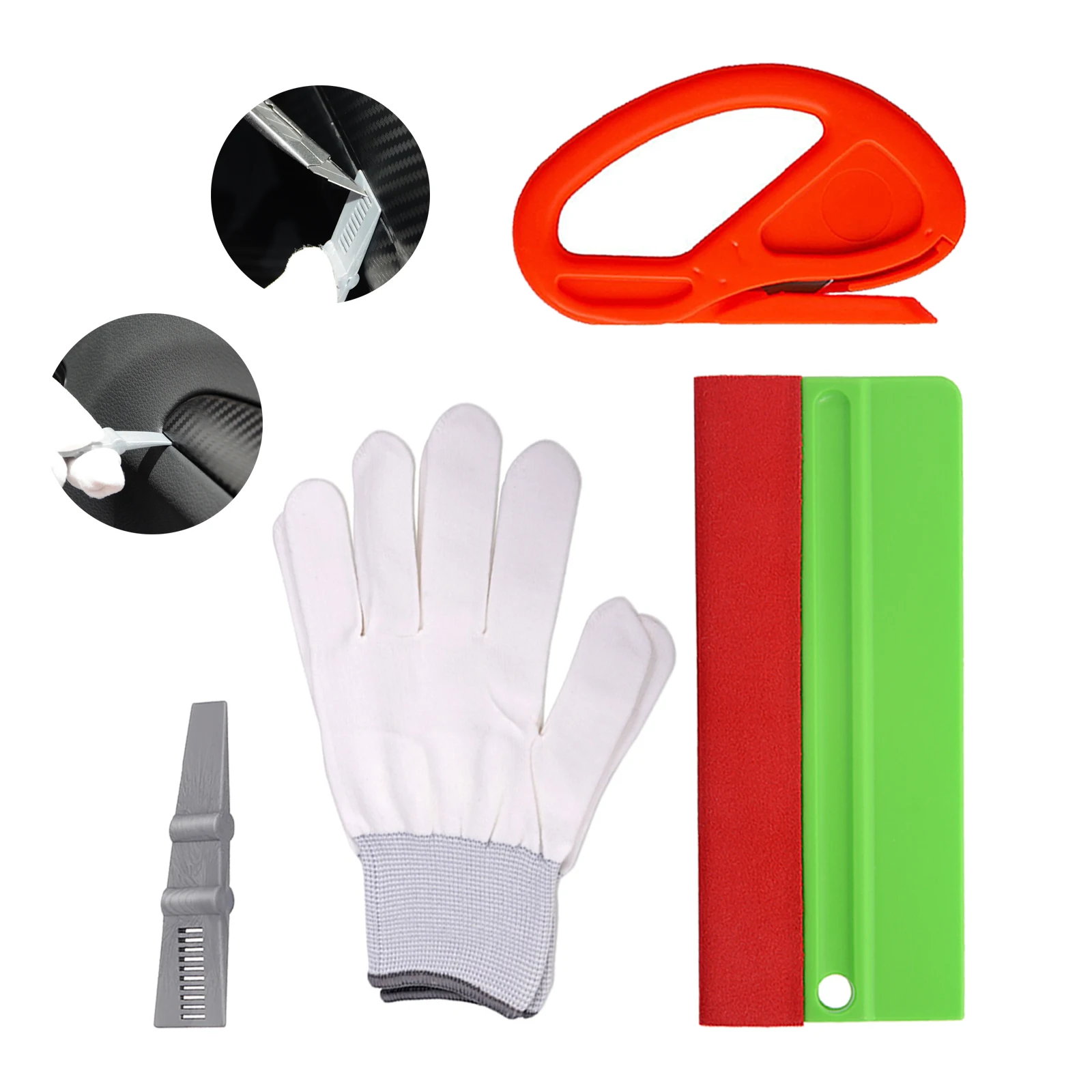 Виниловый скребок EHDIS с мягкой войлочной кромкой из углеродного волокна ножом