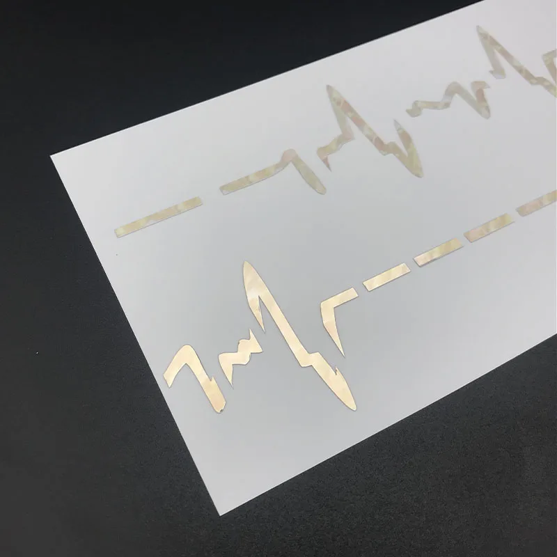 DIY электрокардиограммы гитары гриф инкрустация Стикеры наклейки для