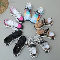 2020 autumn fashion sneakers women flat platform casual shoes woman lace up basket femme chunky sneakers ladies shoes