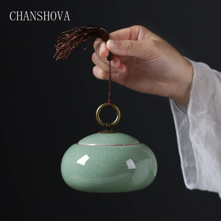 CHANSHOVA Традиционный китайский керамический чайный ящик герметичный влагостойкий