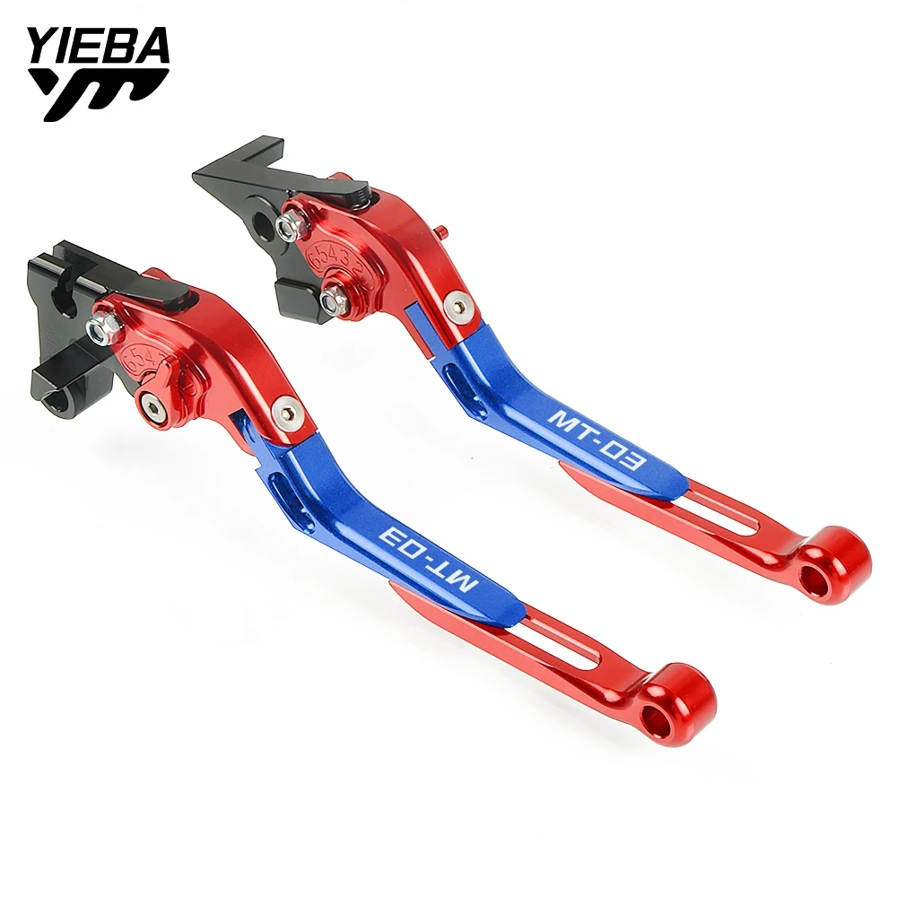 

Motorcycle Adjustable Folding Foldable Extendable Brake Clutch Levers For YAMAHA MT-03 MT 03 MT03 2015 2016 2017 CNC Aluminum