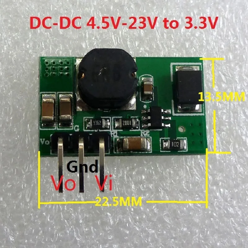 

CE019 1200MA Small DC DC Converter 5V-23V to 3.3V Step Down Buck Regulator Module replace AMS1117 LDO