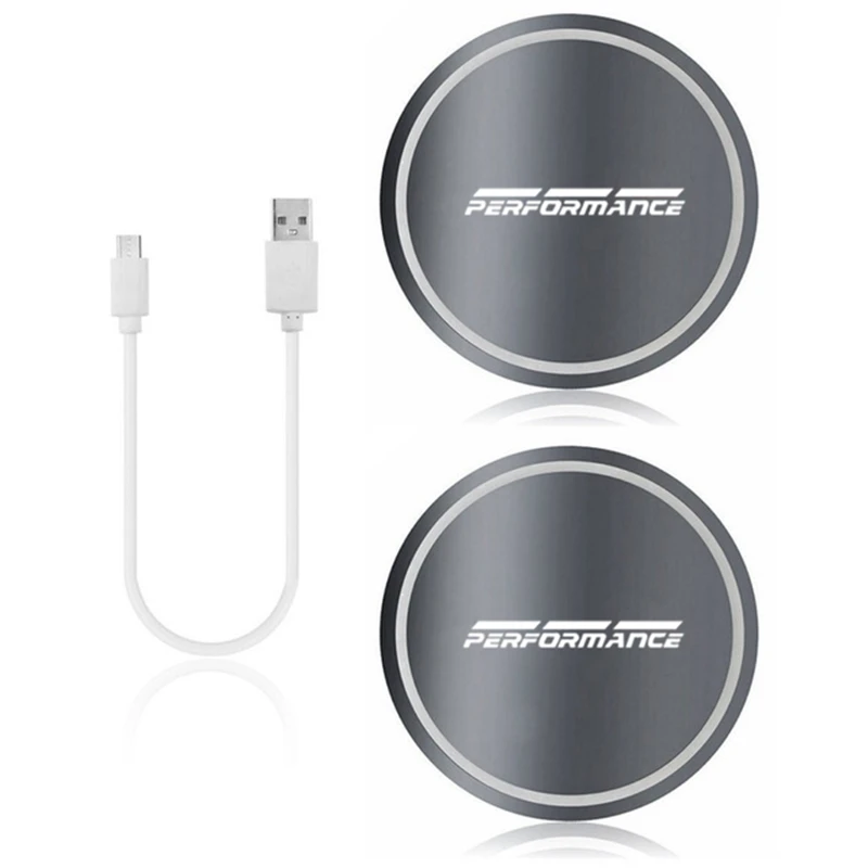 Автомобильная атмосферная лампа светодиодсветильник для чашки UBS цветные водные