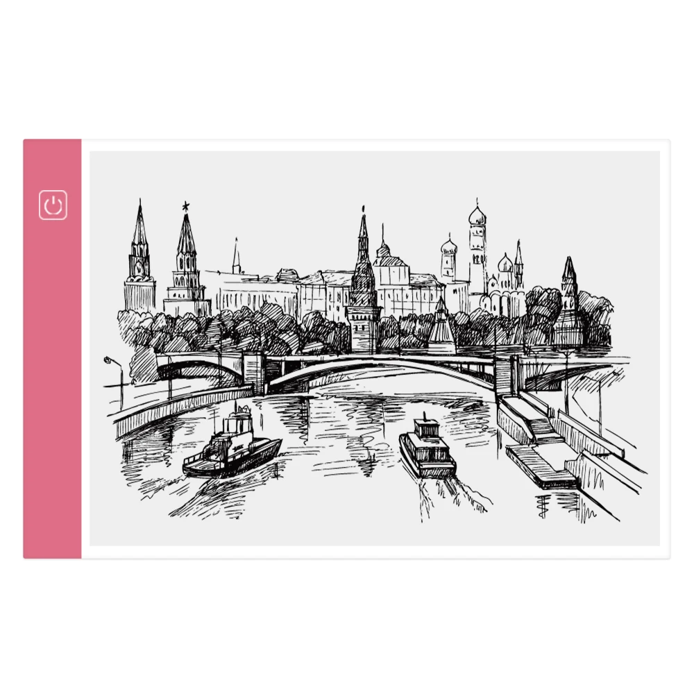 Прочная доска для рисования A4 настольная панель со светодиодной подсветкой 4 Вт