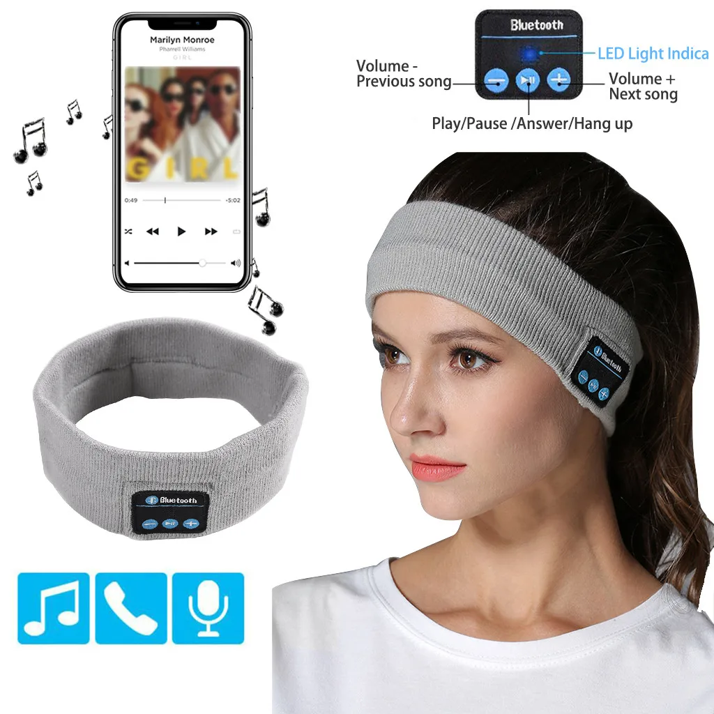 Удобная Беспроводная связь bluetooth спортивный головной убор гарнитура Бег Фитнес
