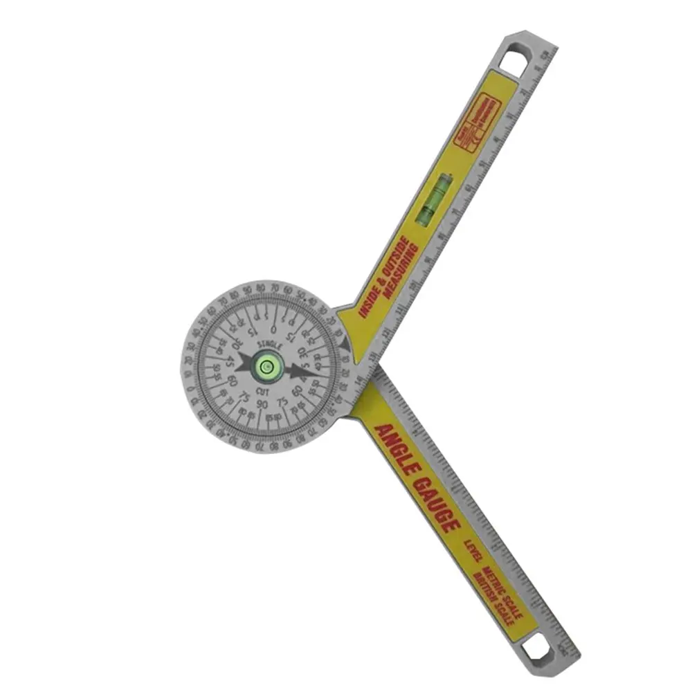 

Aluminum Miter Saw Protractor Rustproof Angle Finder Scale Angle Ruler Mathematics Woodwork Measuring Tool