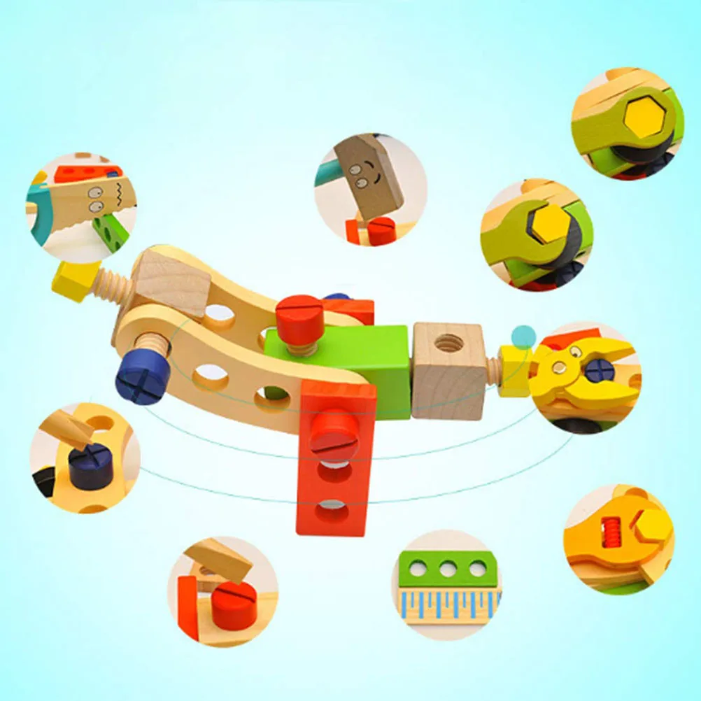 Детский деревянный многофункциональный набор инструментов игрушки забавная