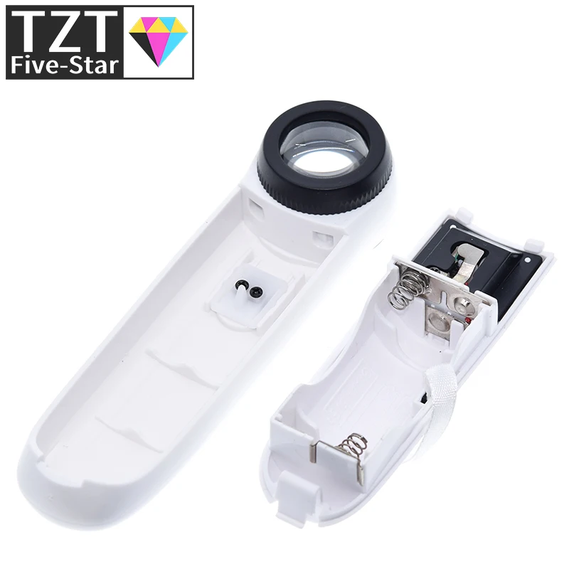 Ручная Лупа TZT 15X увеличительное стекло портативное карманное профессиональное