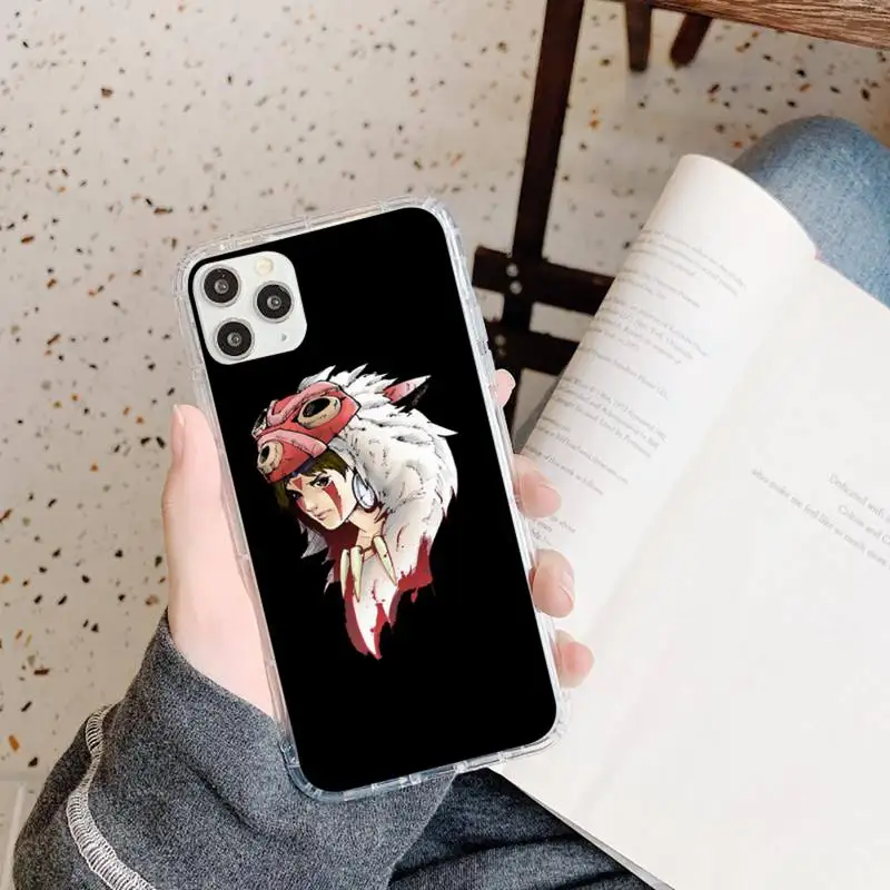 

Japanese Anime Princess Mononoke Phone Case Transparent for iPhone 11 12 mini pro XS MAX 8 7 6 6S Plus X 5S SE 2020 XR