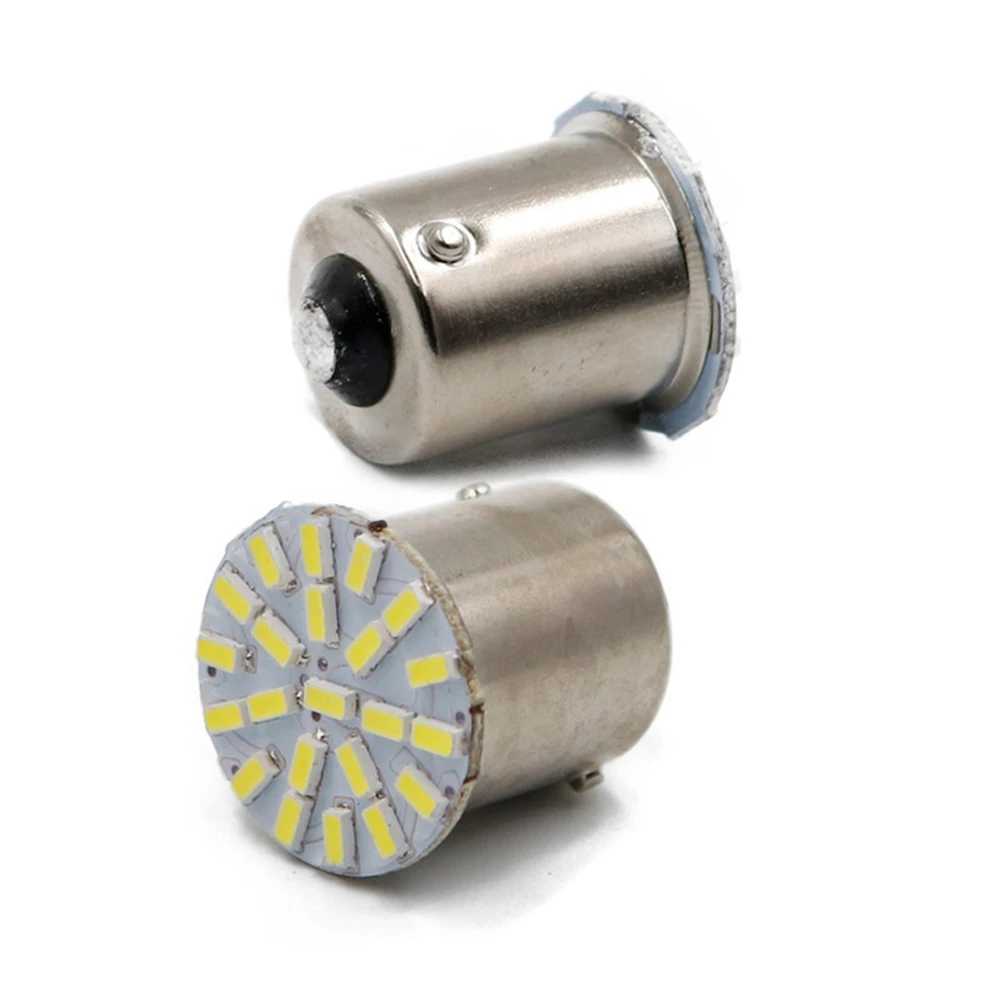 100x voiture led P21w s25 ba15s 3014 1156 22 smd 22smd ampoule Земляная лампа бесплатная доставка 12 В/24