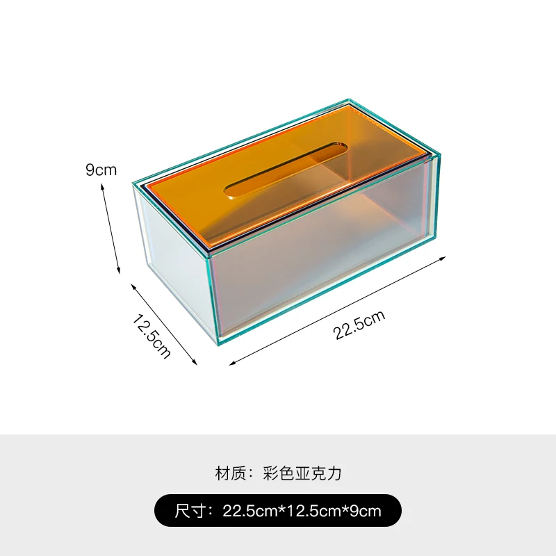 

Car Tissue Box Acrylic Fashion Transparent Square Tissue Case Tissue Holder Paper Storage Box Car Ornaments Car Decor