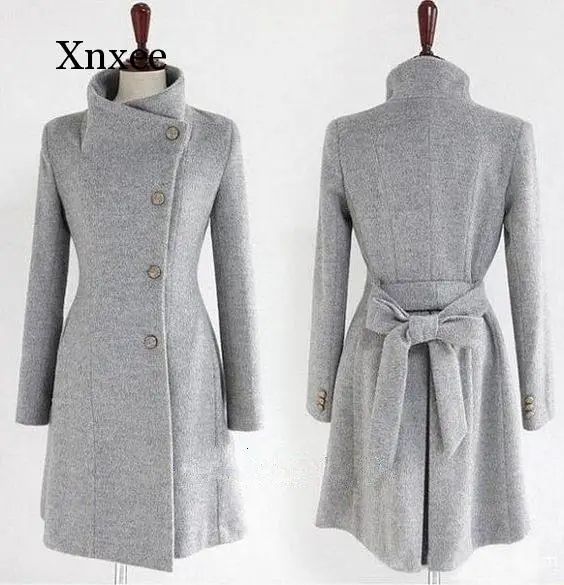 

Women 2020 New Coat Ladies Autumn and Winter Manteau Femme Overcoat Cotton Mixing High Quality Coats