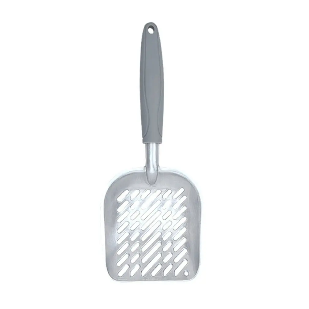 

Solid Cat Litter Scoop With Handle Aluminum Alloy Deep Cat Shovel Large Pet Litter Scoop With Mesh Lightweight Shovel HOT