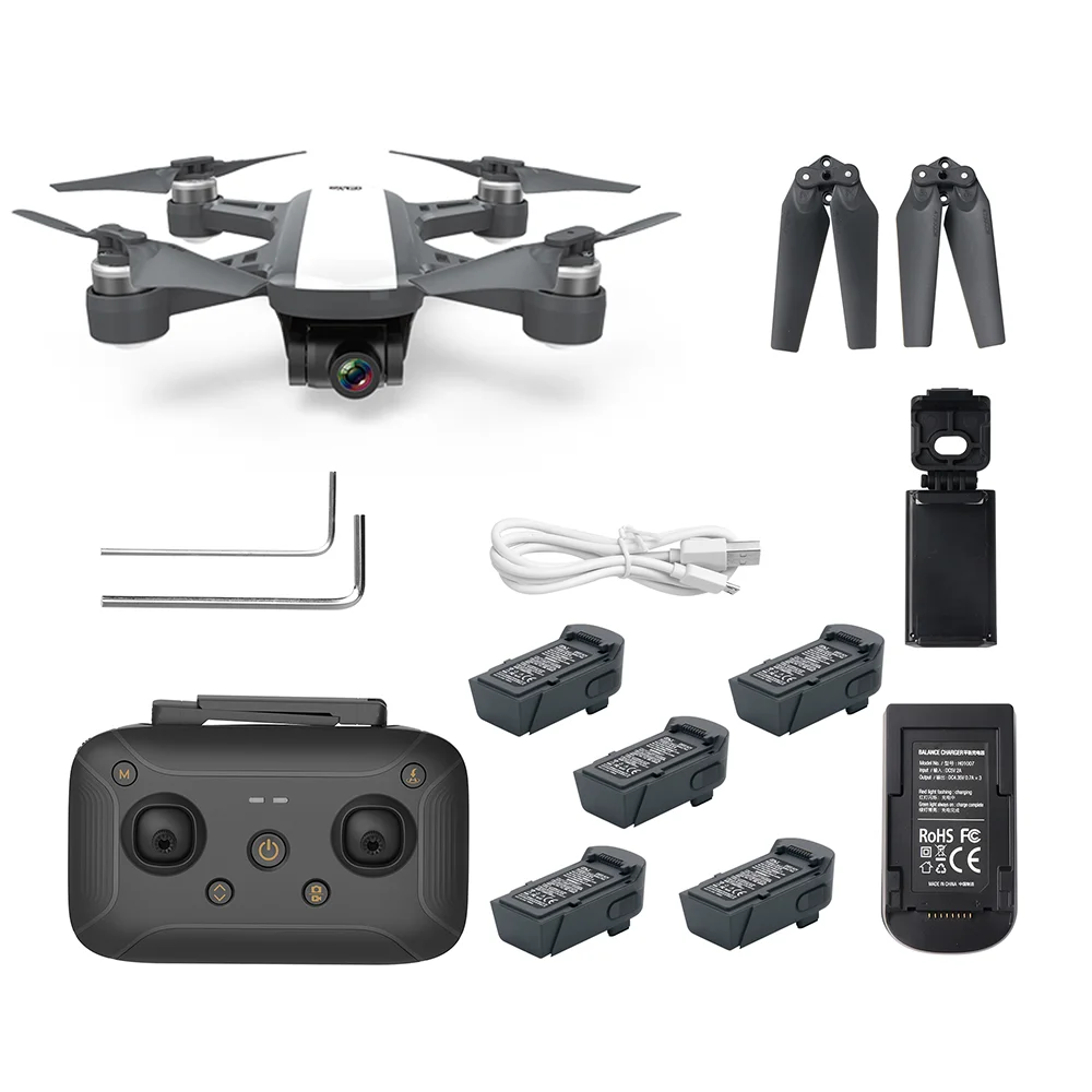 5 Batteries Kit Дрона с дистанционным управлением 4K gps Дрон C-FLY мечта HD Камера, беспилотные летательные аппараты с 1 км с видом от первого лица 2 Ось Gimbal 15 минут полета RTF квадрокоптером дроном комплект аксессуаров - Цвет: 5 Batteries Kit