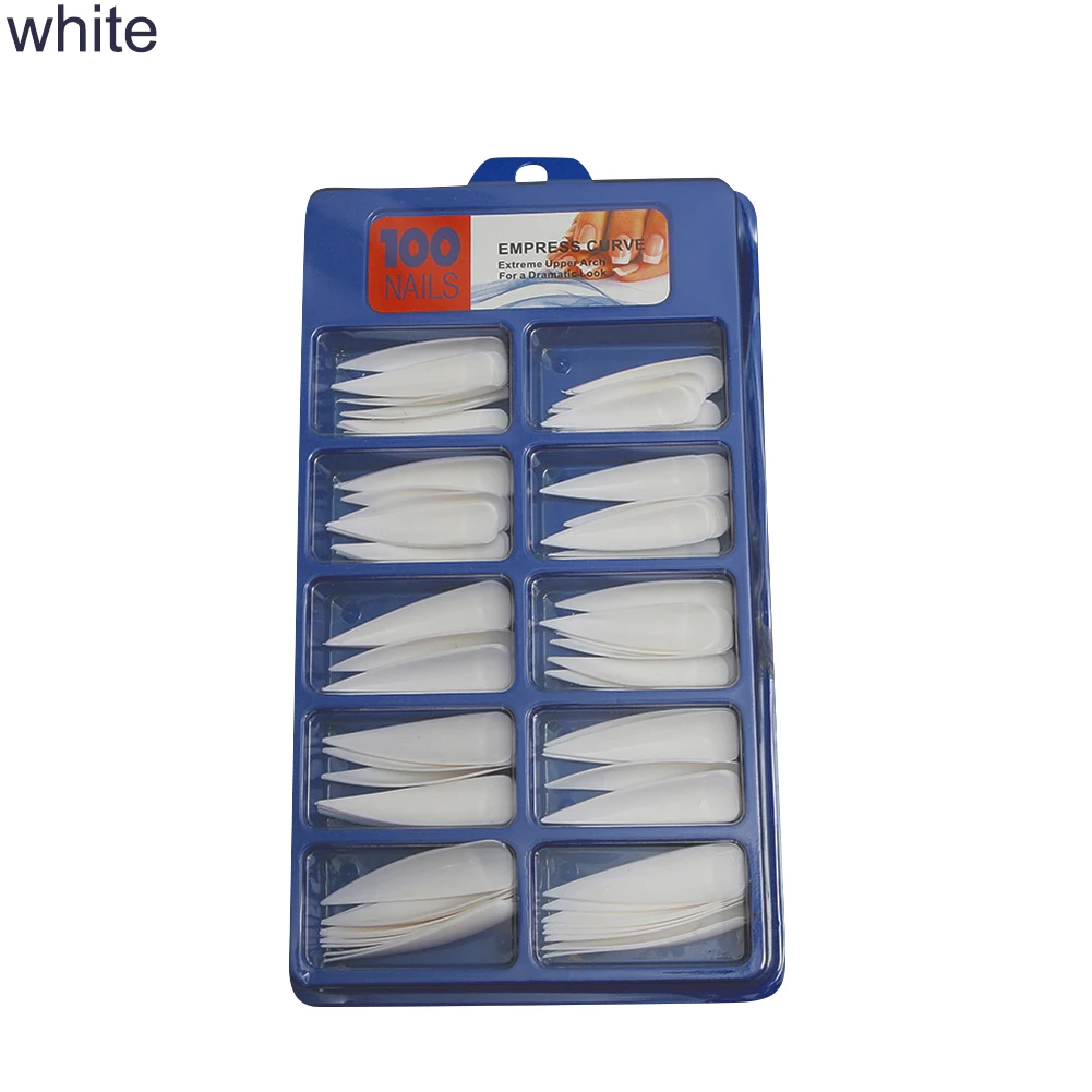 100 шт./кор. накладные ногти искусственные полное покрытие овальная для Неил арта