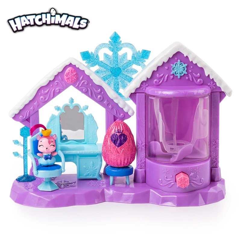 Подлинный S6 Hatchimals Colleggtibles Блестящий салон инкубационные яйца девушка игровой дом