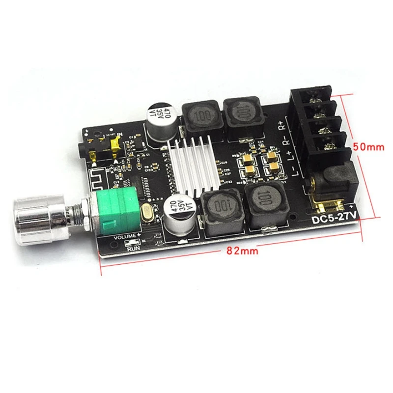 

Power Amplifier Board HIFI 2.0 Stereo Bluetooth 5.0 Digital Power Amplifier Board TPA3116 50Wx2 with Filter