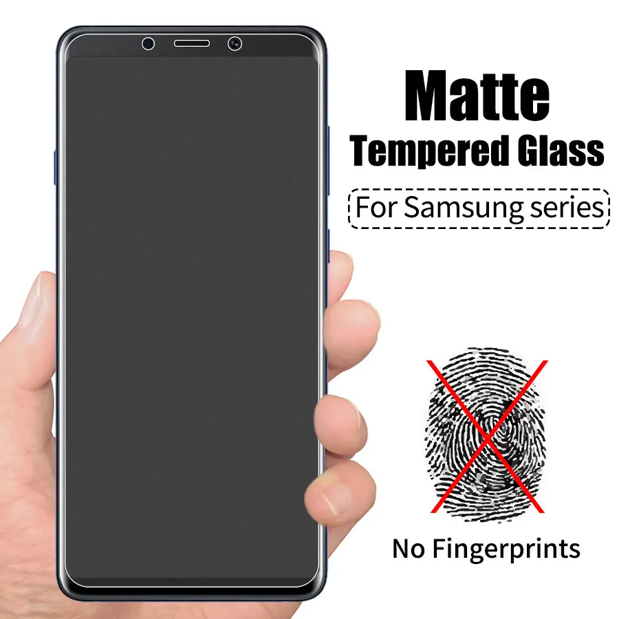 Матовое закаленное стекло для samsung Galaxy A9 A8 Plus 2018 M30 M20 M10 Star A9s Защитная пленка