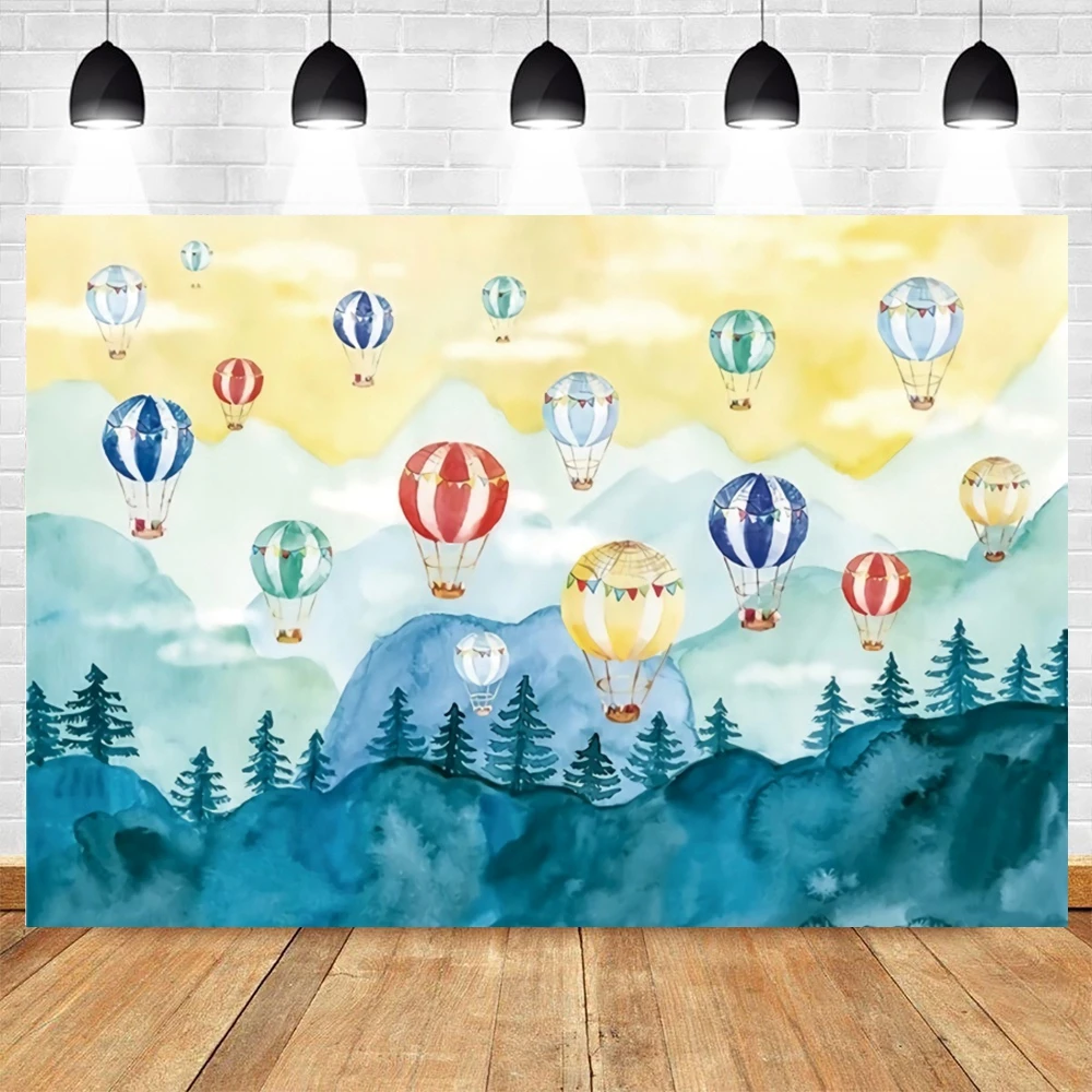 Фон для фотосъемки Yeele с изображением мультяшного неба красочного воздушного