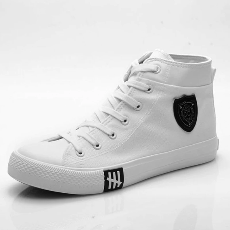 Мужские кеды с высоким берцем дышащие кроссовки на шнуровке повседневная обувь