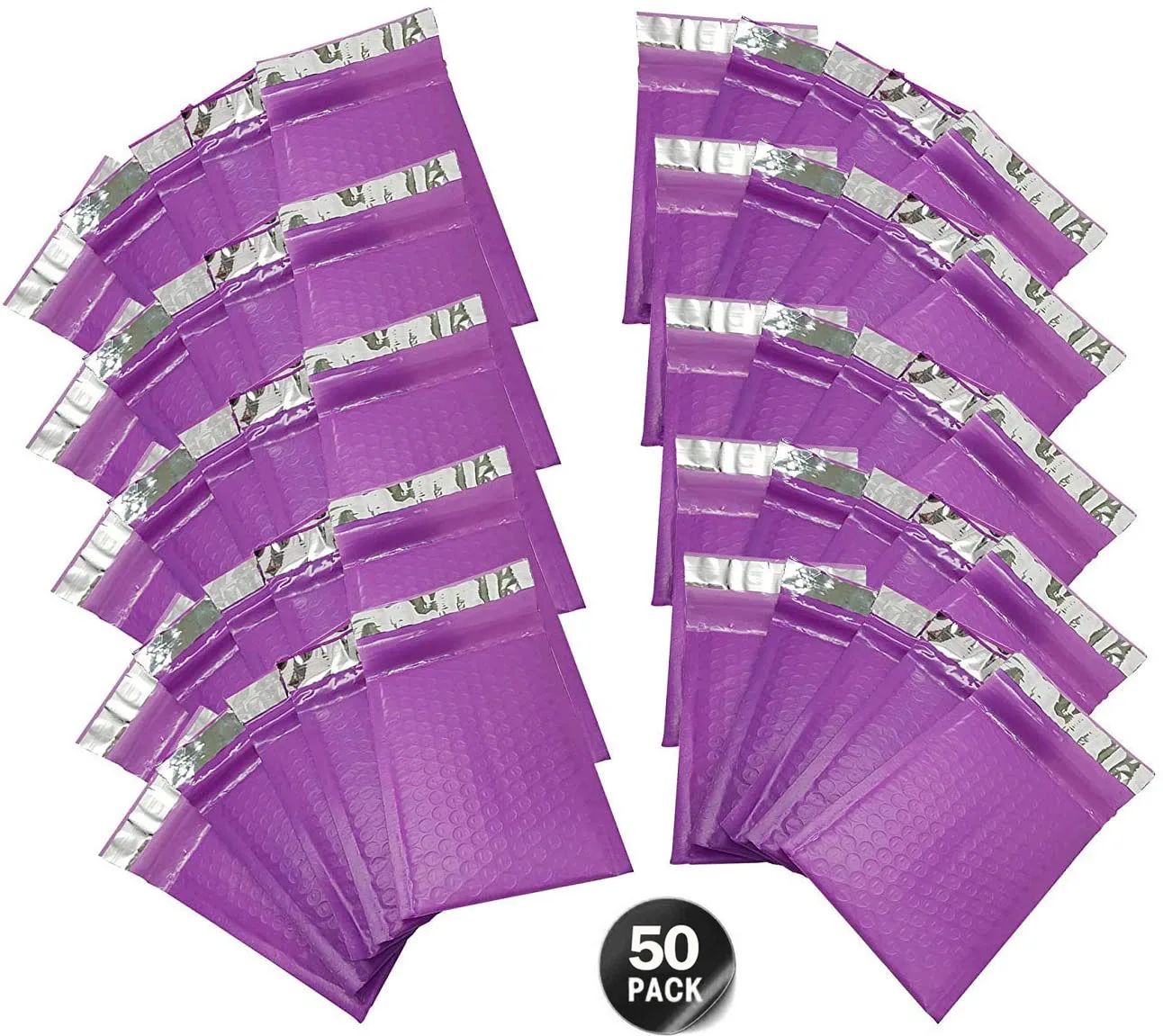 Mailing 50pcs purple Bubble Padded Shipping Envelopes for Mailing Gift Packaging Self Seal Courier Storage Bag Mail Shipment 