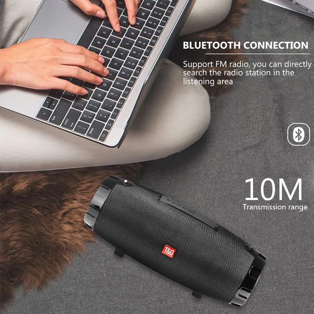 TG526 сабвуфер высокой громкости динамик мощности Bluetooth беспроводной Портативная