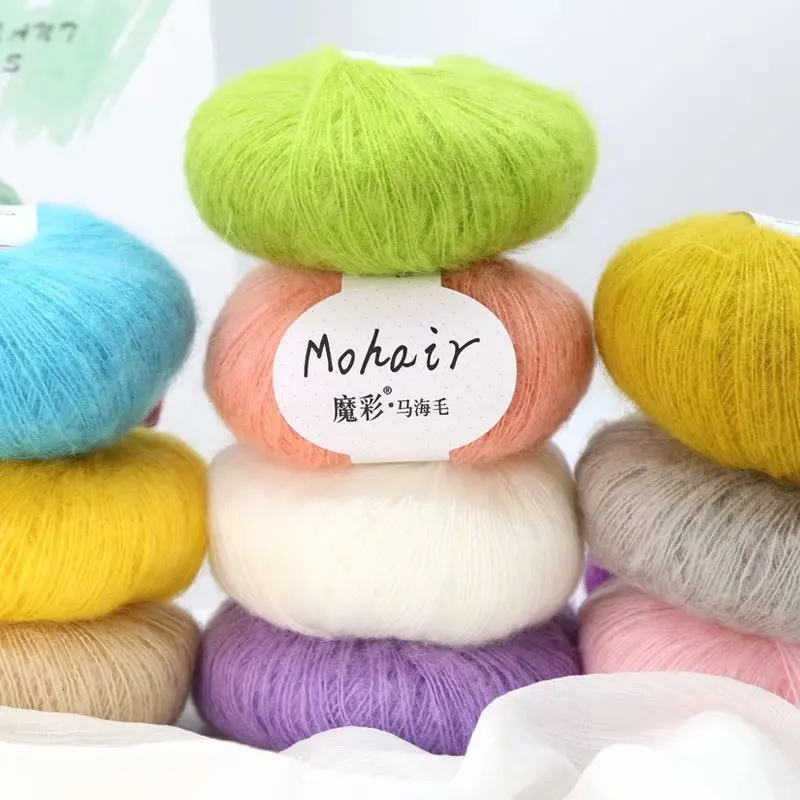 25 г/шар акриловая мохеровая пряжа для вязания крючком Детская Пряжа кожи
