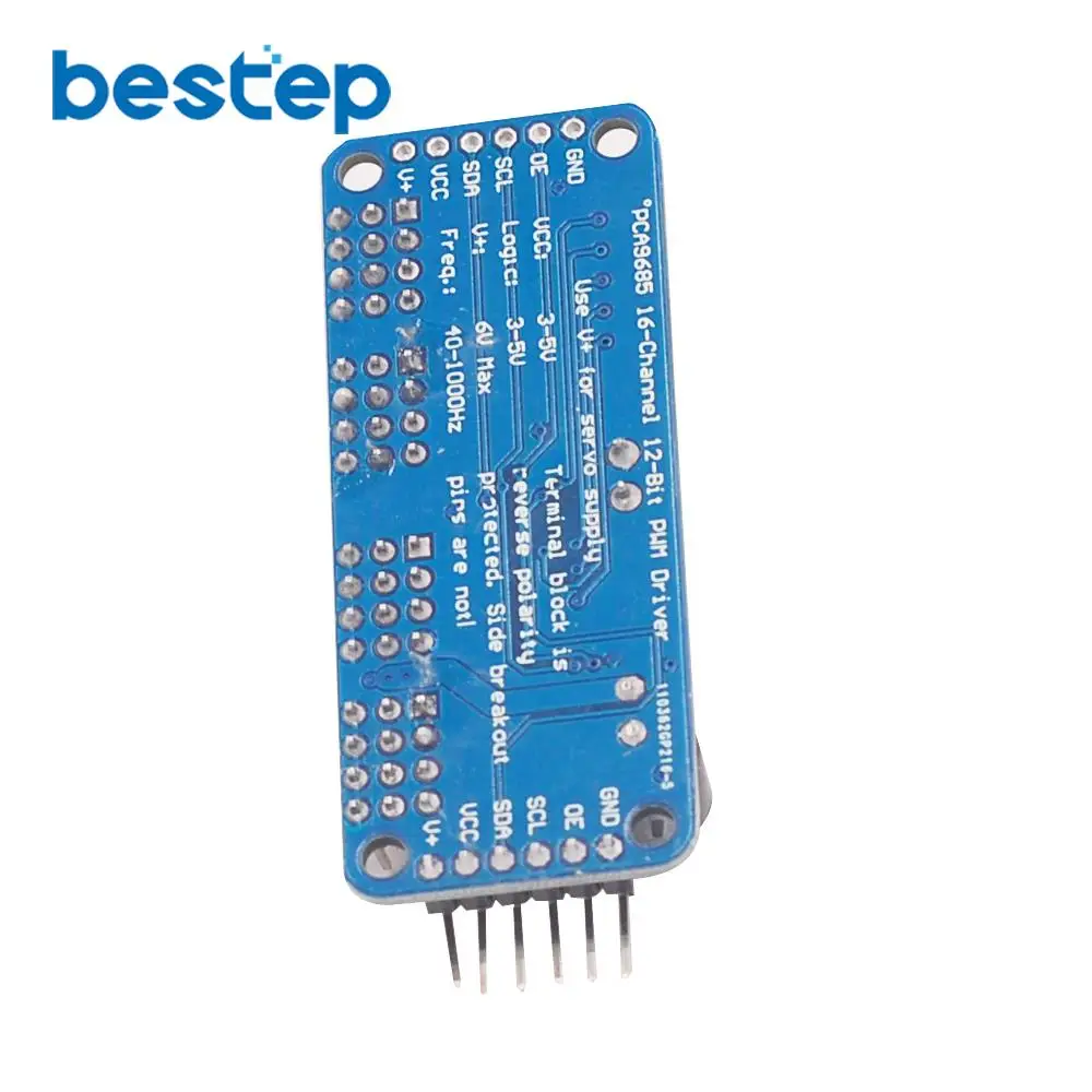 16-канальный видеорегистратор 12-битная ШИМ/Servo Driver-I2C интерфейс PCA9685 для arduino или Raspberry pi щит модуль servo Щит